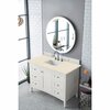 James Martin Vanities Palisades 48in Single Vanity, Bright White w/ 3 CM Eternal Marfil Quartz Top 527-V48-BW-3EMR